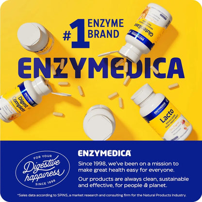 Enzimas Digestivas Lypo Gold Alivio Rapido De Gases Y Hinchazon 120 Capsulas