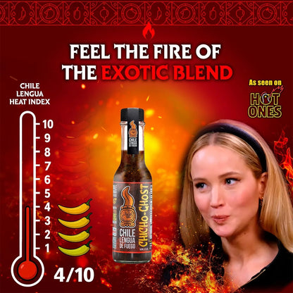Salsa Picante Chile Lengua De Fuego Mezcla Pimiento Fantasma Importado Estados Unidos