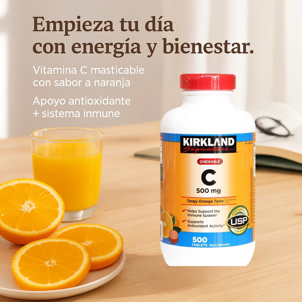 Vitamina C 500 Mg Kirkland - Un - Imagen 3
