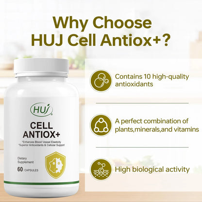 Cell Antiox+ Suplemento Antioxidante Con Extracto De Semilla De Uva Y Vitaminas 60 Cápsulas