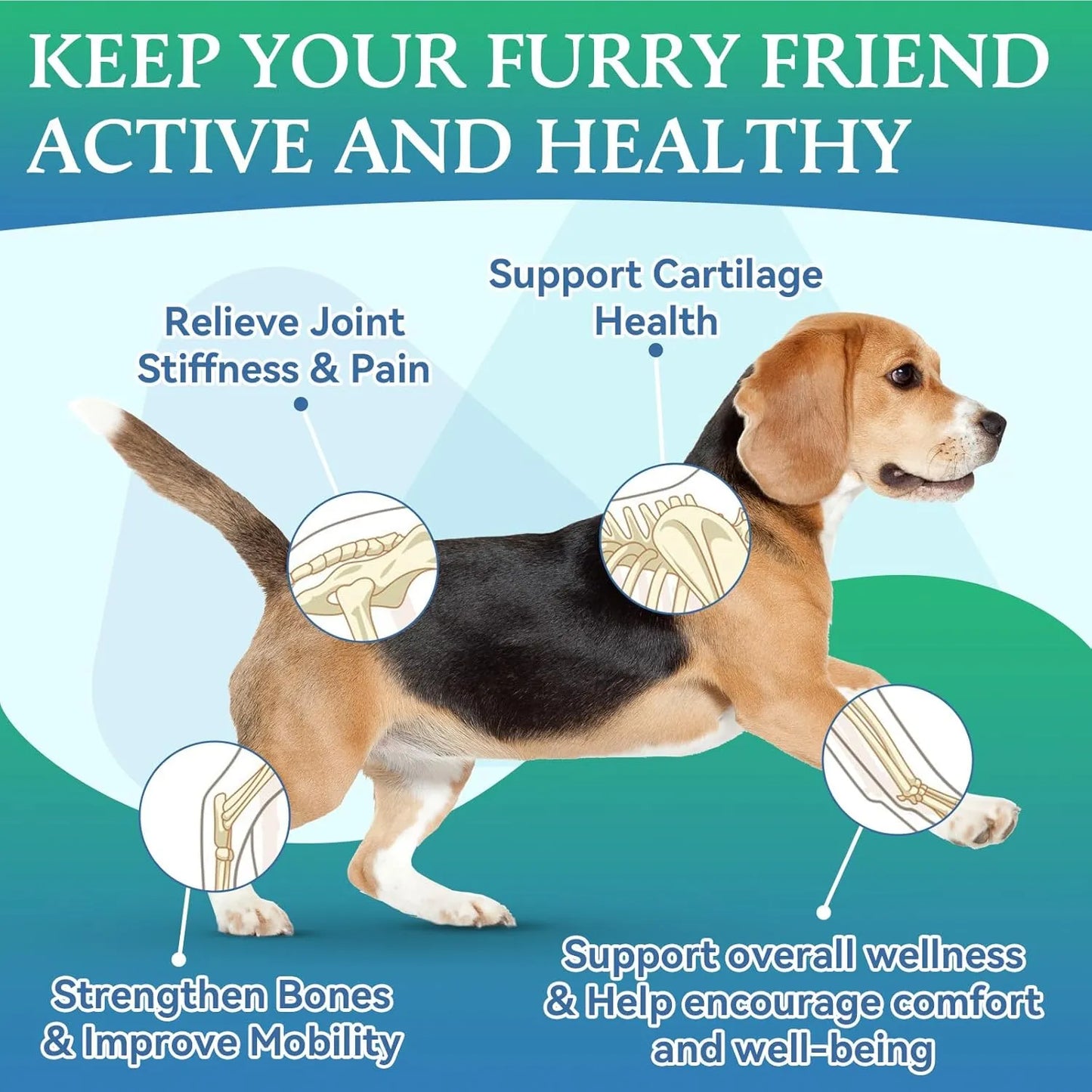 Golosinas Masticables Para Perros Con Glucosamina Condroitina Suplemento Articular Sabor Pollo
