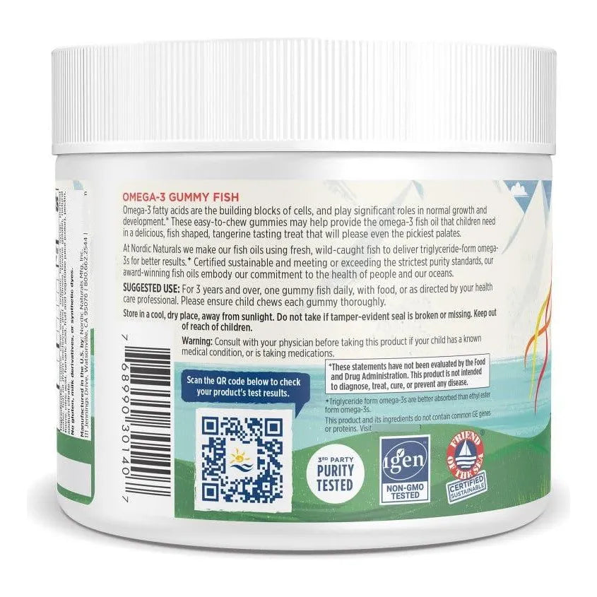 Gominolas Omega 3 De Pescado Sabor Mandarina 30 Unidades Con EPA Y DHA