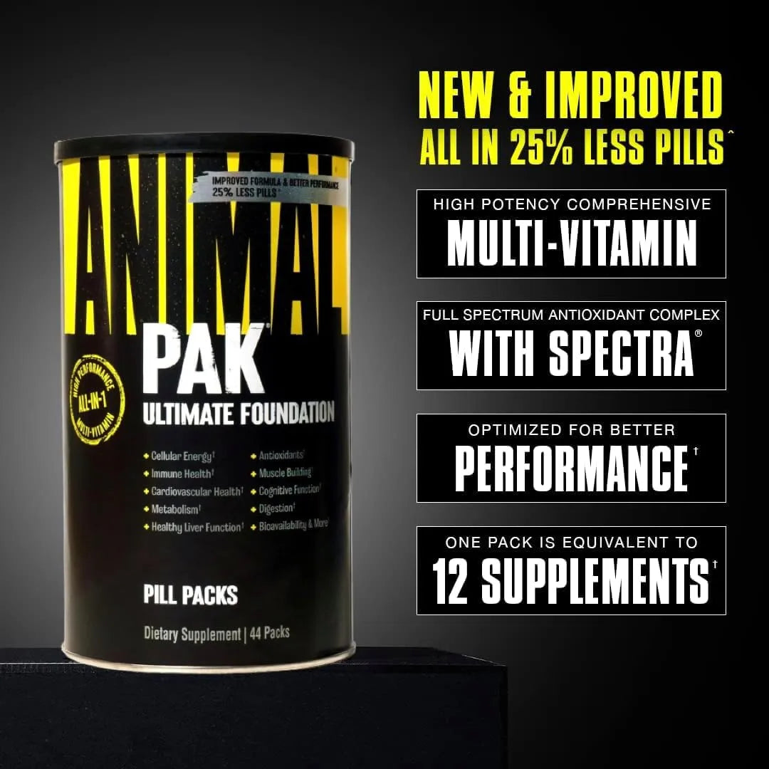 Multivitaminico Animal Pak Con Zinc Vitaminas Y Aminoacidos Para Hombres Y Mujeres
