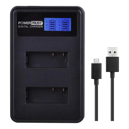 Paquete 3 Baterías PG1050 Y Cargador LCD Doble USB Para Cámaras Deportivas