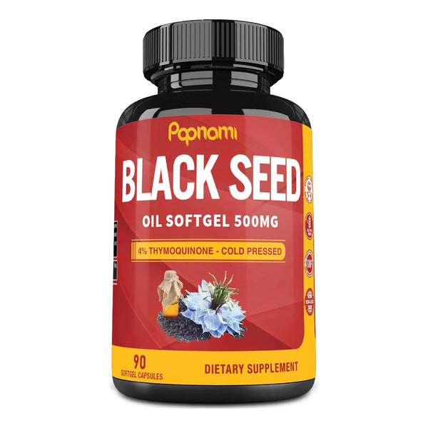 Capsulas Aceite Semillas Negras 500 Mg 90 Unidades Apoyo Sistema Inmunologico Corazon Digestivo Piel Cabello