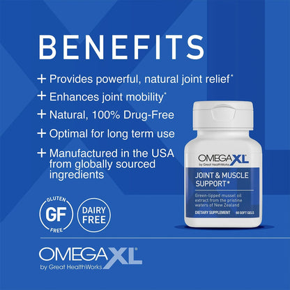 Omegaxl Apoyo Articular Muscular 60 Capsulas Con Probiótico XL PreforPro Salud Integral