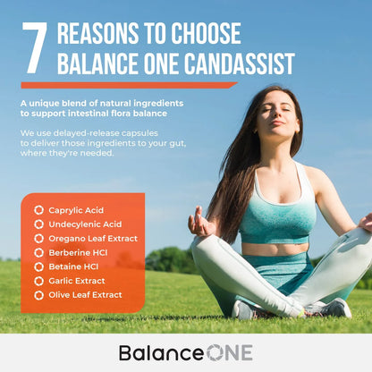 CandAssist Balance De Flora Intestinal Capsulas Liberacion Retardada Vegano Sin OMG