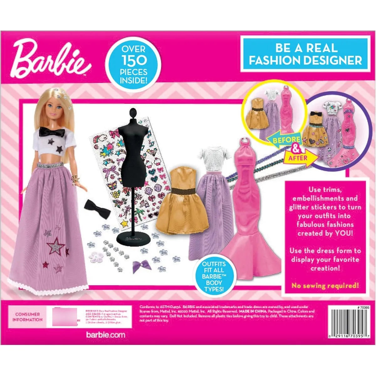 Juego De Diseño De Moda Barbie Set Creativo Para Niñas Con Accesorios