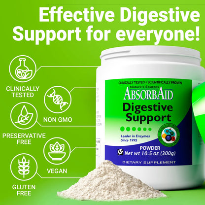 Enzimas Digestivas 300 Gramos Aumenta Absorcion Nutrientes Hasta 71