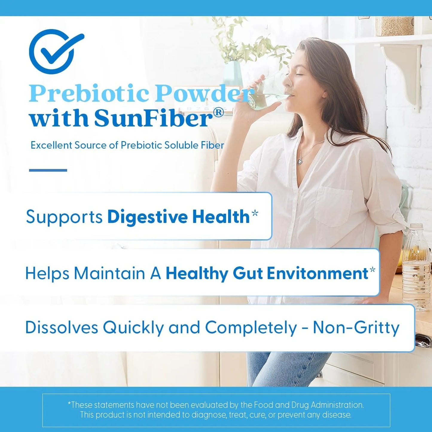 Fibra Solar Prebiotica En Polvo Para Digestión Saludable Y Bienestar Intestinal