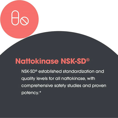 Nattoquinasa NSK SD 2000 FU 100mg 60 Capsulas Salud Cardiovascular