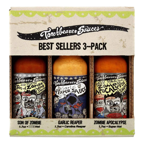 Juego De 3 Mini Salsas Picantes 50 Ml Apocalipsis Zombi Sega