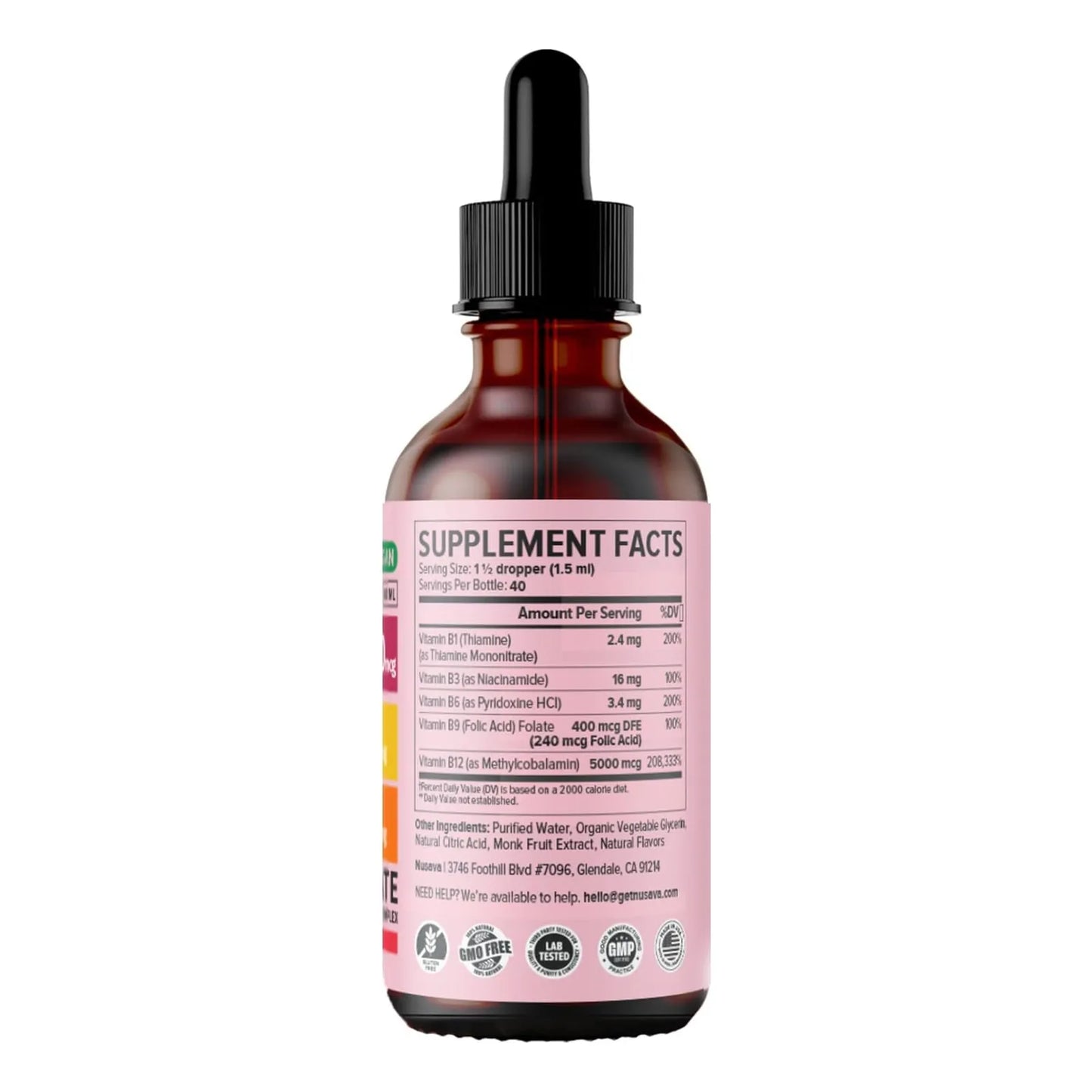 Gotas Sublinguales De Vitamina B12 Y B6 5000 Mcg Energia Y Enfoque
