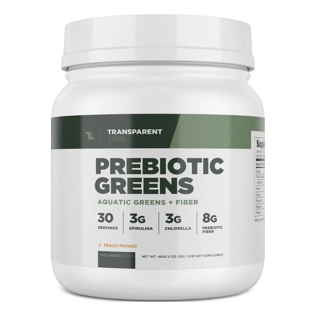 Prebiotic Greens Suplemento Superalimenticio Antioxidantes Espirulina Chlorella 30 Porciones