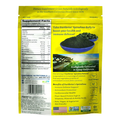 Spirulina En Polvo Natural Premium 450g Alto En Proteinas Y Vitaminas