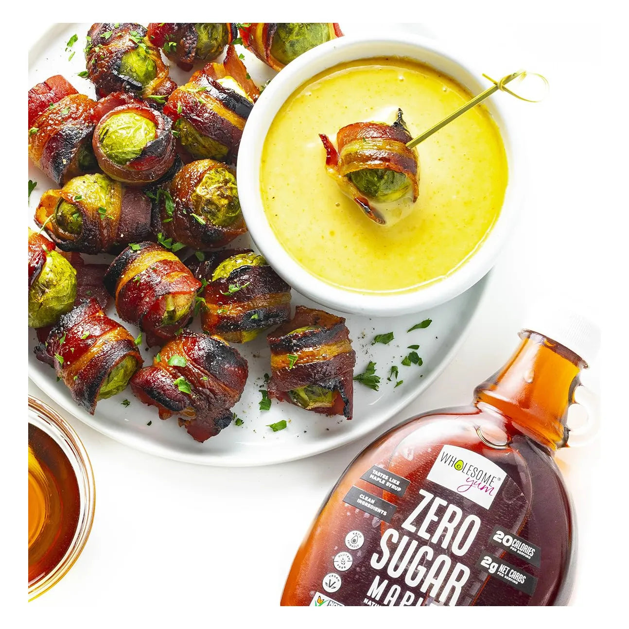 Jarabe De Arce Natural Bajo En Carbohidratos Con Fruta De Monje Ideal Para Dieta Keto