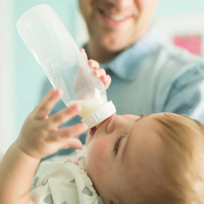 Botellas Plasticas Transparentes Para Bebe 240 Ml Libre De BPA Facil Limpieza