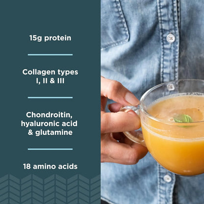 Proteína En Polvo De Caldo De Hueso Sabor Calabaza Con Pollo Ancient Nutrition 15 Porciones
