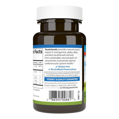 Tocotrienoles 40 Mg Con Vitamina E Gamma Alfa Delta Beta 90 Capsulas Blandas