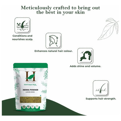 Polvo De Henna Orgánico Triple Tamizado 1kg Color Natural Cabello Sin Químicos