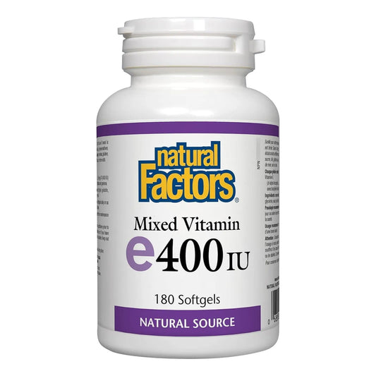 Vitamina E Mixta 400 UI Antioxidante Salud Cardiovascular 180 Cápsulas Blandas