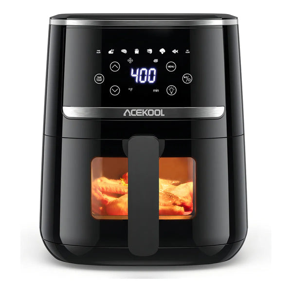 Freidora De Aire Acekool 5 Qt Pantalla Digital Cocina Saludable Sin Aceite