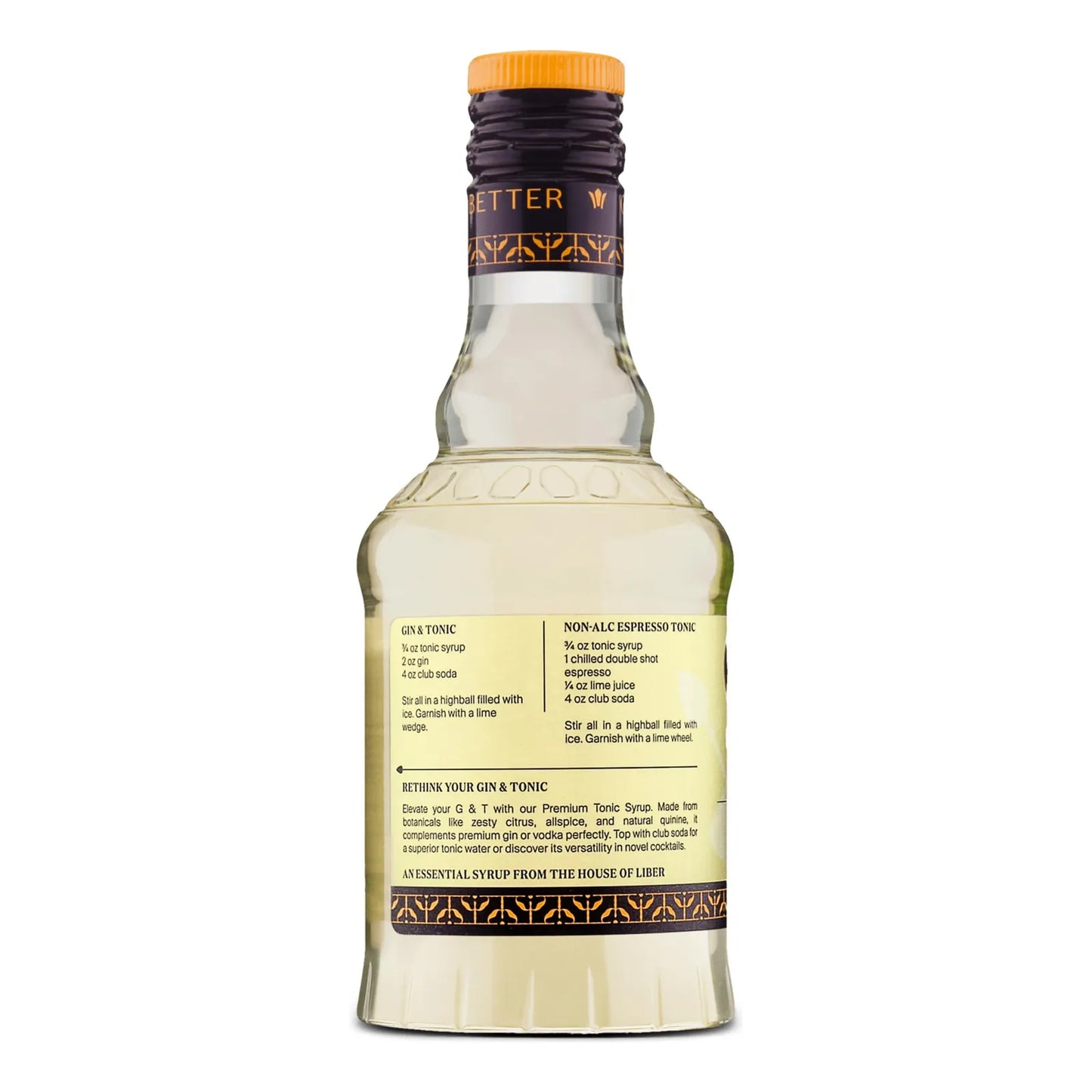 Jarabe Tónico Prémium 360 Ml Para Gin Tonic Y Cócteles Importado