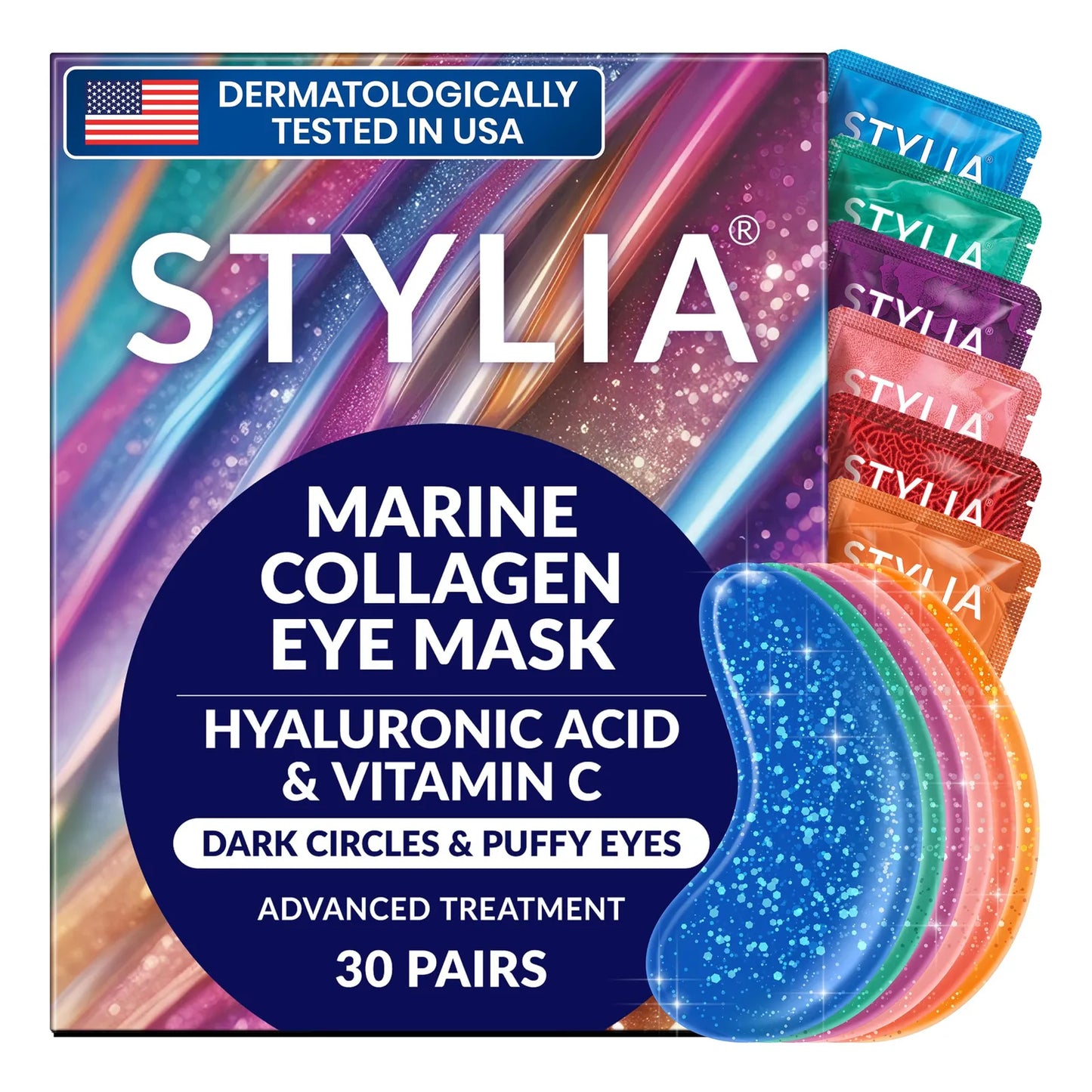 Parches Hidratantes Para Ojeras Y Ojos Hinchados Con Colágeno 30 Pares