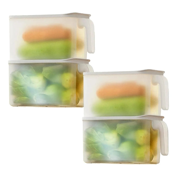 Contenedores De Almacenamiento MineDecor 4 Unidades Organiza Alimentos Frescos Y Ahorra Espacio