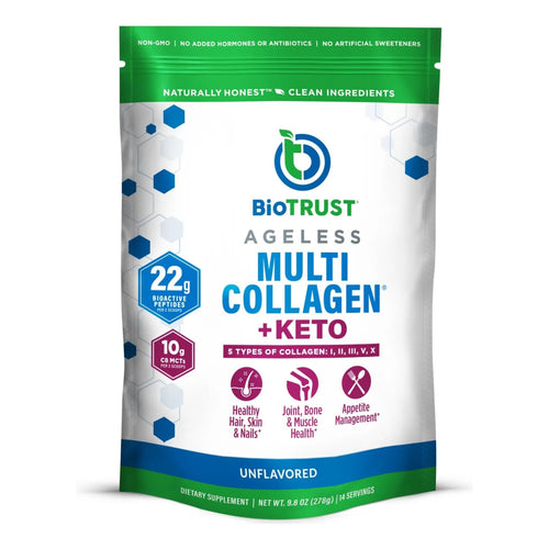 Proteína De Colágeno Múltiple Con Aceite Mct Keto 5 Tipos Ácido Caprílico C8