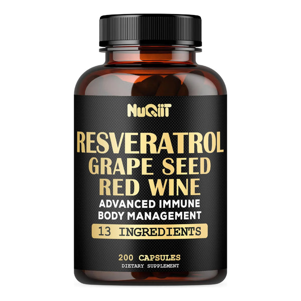 Extracto Trans Resveratrol 1000 Mg Complejo Inmune Con Equinacea Y Berberina 200 Capsulas