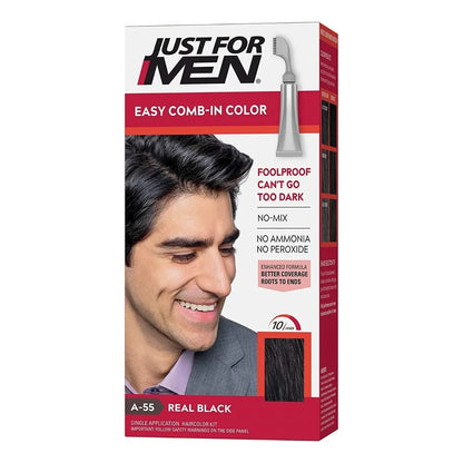 Just For Men Auto Stop Tinte Cabello Negro Tono 1 Cobertura Total En 5 Minutos