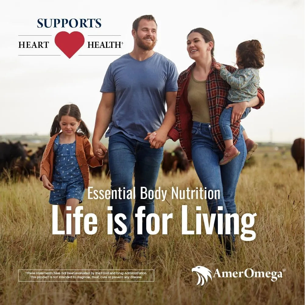 Aceite De Pescado Omega 3 Triglicerido AmerOmega Salud Cardiaca Corazon Fuerte