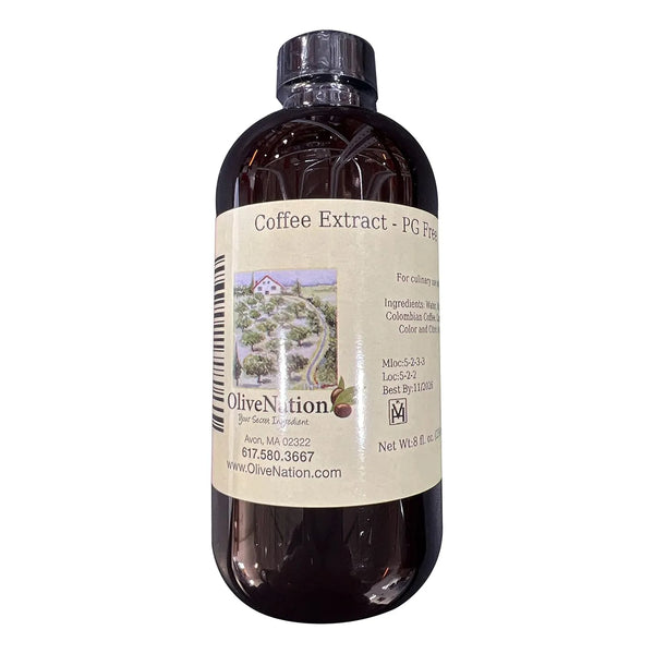 Aromatizante De Extracto De Café Colombiano Para Repostería 8 Onzas Sin Gluten Vegano