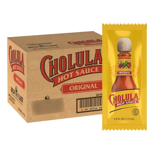 Cholula Salsa Picante Paquetes Original 200 Unidades Sabor Autentico Y Practico