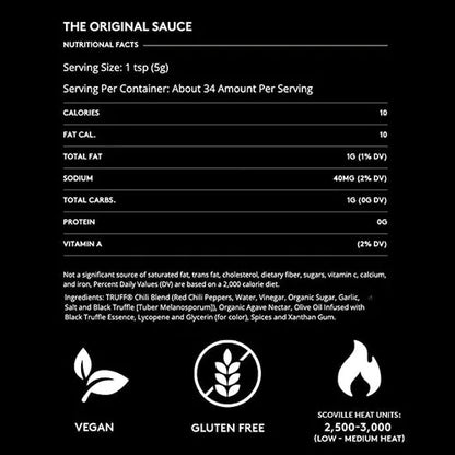 Truff Salsa Picante De Trufa Negra Original Salsa Gourmet Con Toque De Lujo