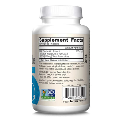 Cardo Mariano 150 Mg Extracto 30:1 200 Caps Salud Hepatica Jarrow Formulas
