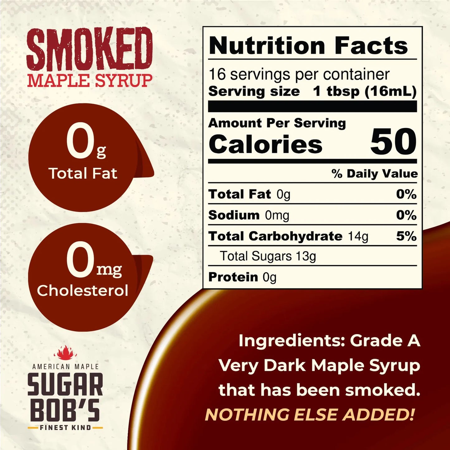 Jarabe De Arce Ahumado Sugar Bobs Finest Kind Infusionado Con Humo De Madera 250 Ml