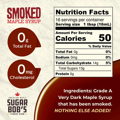 Jarabe De Arce Ahumado Sugar Bobs Finest Kind Infusionado Con Humo De Madera 250 Ml