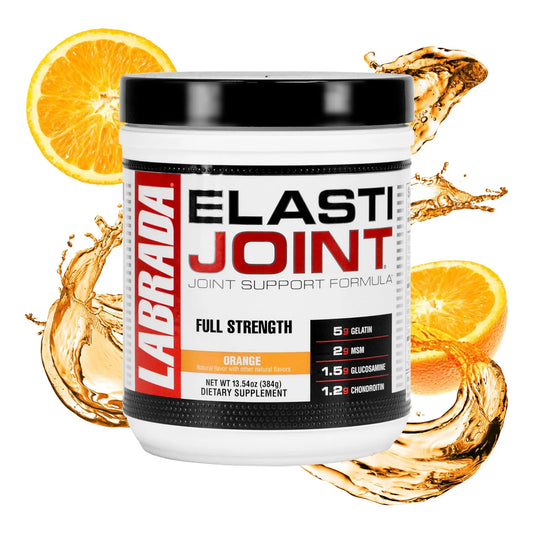 Elastijoint Polvo Soporte Articulaciones Glucosamina Condroitina MSM Colageno Sabor Naranja 30 Porciones