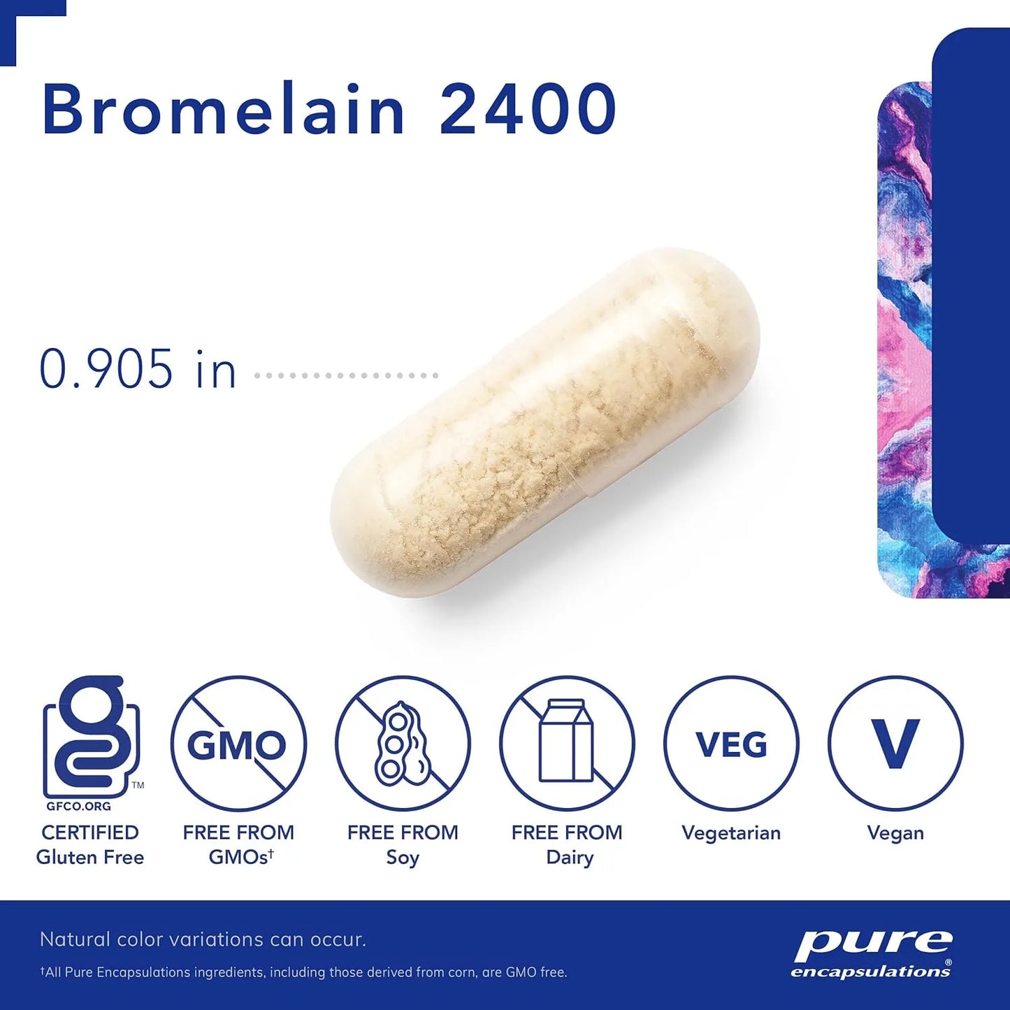 Bromelina 2400 Mg Pure Encapsulations Apoyo Digestivo Y Articular 180 Capsulas