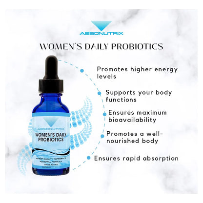 Probióticos Líquidos Diarios Para Mujer 390 Mg Absorción Rápida
