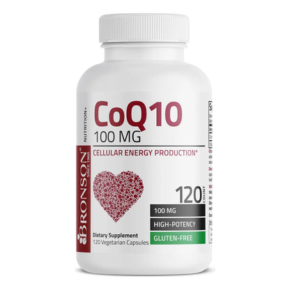 CoQ10 100 Mg 120 Cápsulas Veganas Energía Celular Antioxidante Premium