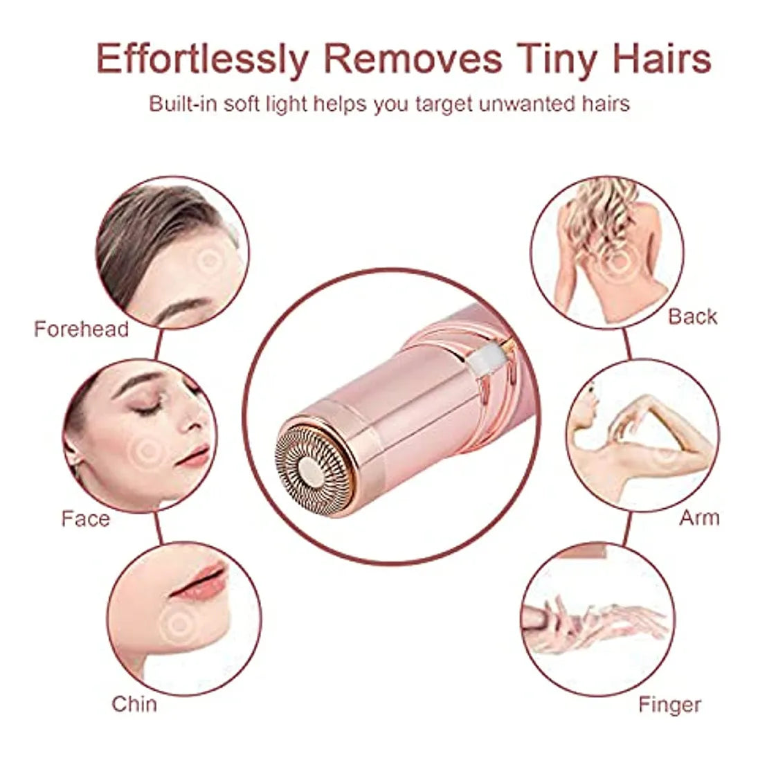Removedor De Vello Facial Mujer Seguro Indoloro Recargable USB
