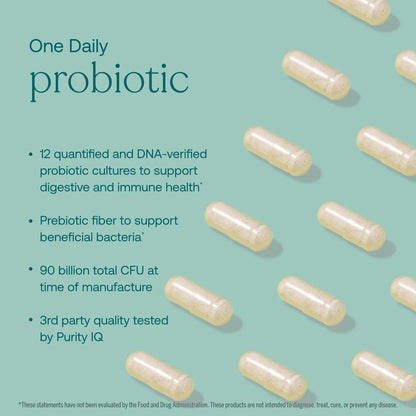 One Daily Probiotic 60 Capsulas Salud Intestinal Fibra Prebiotica Sin Gluten
