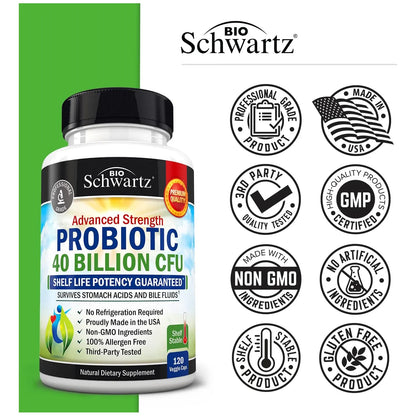 Probiotico 40 Billones Ufc Con Astragalo Y Lactobacillus Acidophilus Para Digestión E Inmunidad