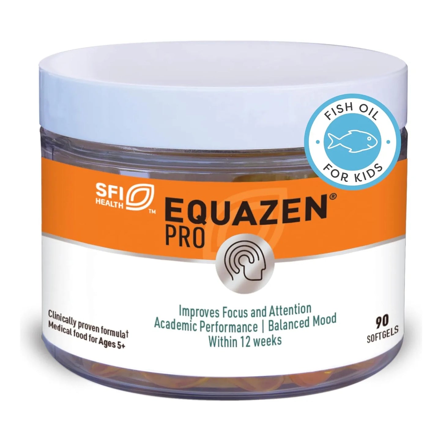 Equazen PRO Aceite De Pescado Para Niños Mejora Concentración Y Aprendizaje