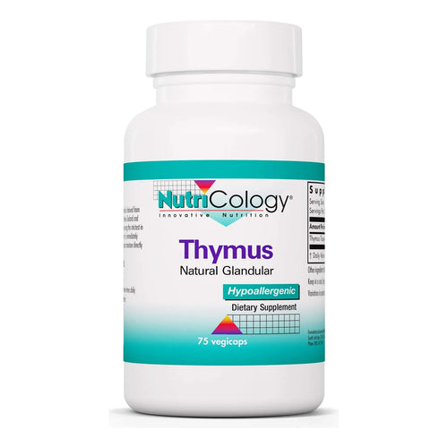 Suplemento De Timo Glandular Crudo Liofilizado 1000 Mg 75 Cápsulas Hipoalergénico