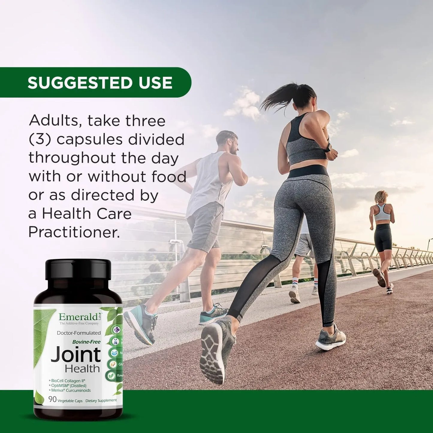 Emerald Labs Joint Health Suplemento Articular Con Biocell Colageno II 90 Capsulas