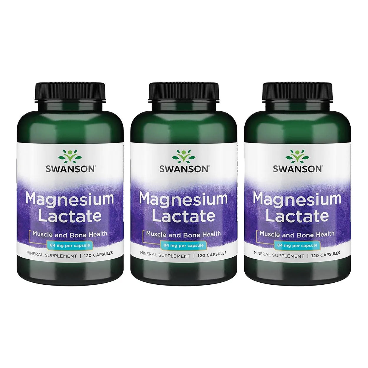 Lactato De Magnesio 120 Capsulas Apoyo Muscular Oseo Sin Lactosa